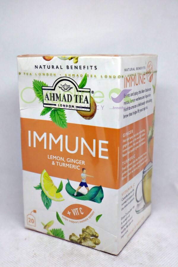 Ahmad Tea Immune Lemon, Ginger, Tumeric 30G