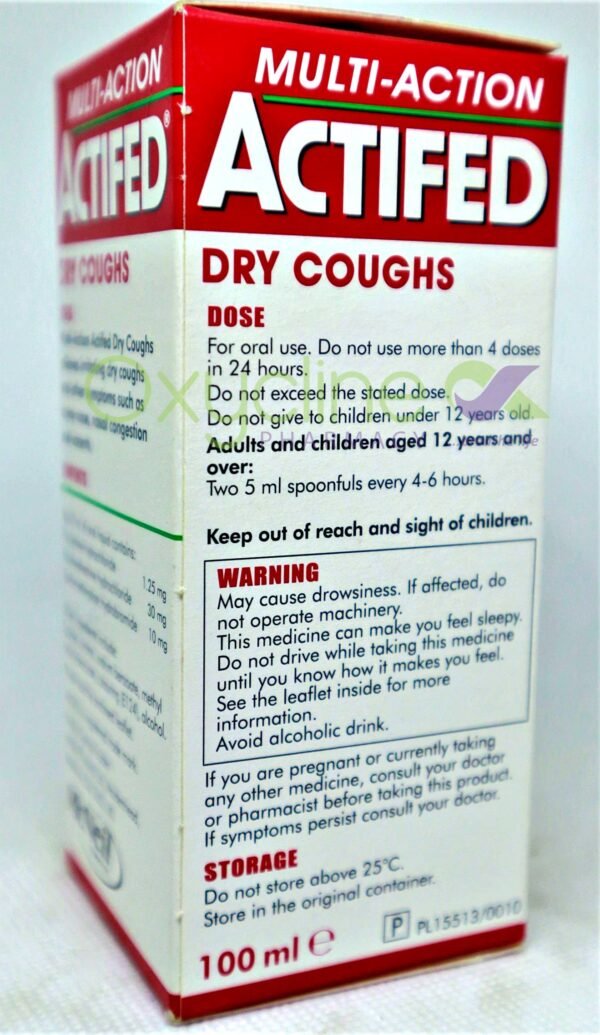 Actifed Dry Coughs 100Ml