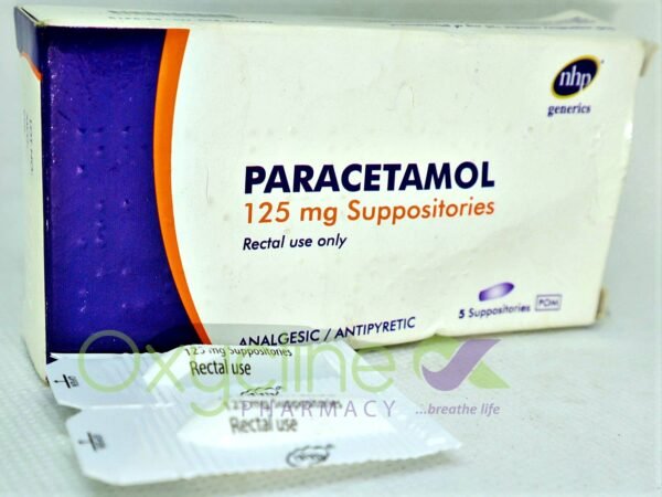 Paracetamol Suppositories 125Mg X5 Nhp